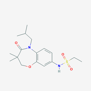 N-(5-isobutyl-3,3-dimethyl-4-oxo-2,3,4,5-tetrahydrobenzo[b][1,4]oxazepin-8-yl)ethanesulfonamide