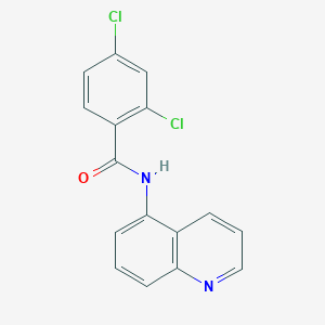 molecular formula C16H10Cl2N2O B257281 2,4-dichloro-N-quinolin-5-ylbenzamide 