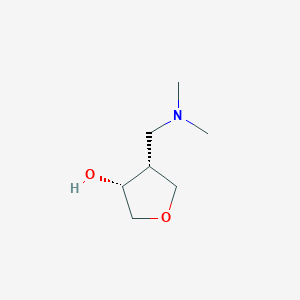 molecular formula C7H15NO2 B2572833 (3R,4R)-4-[(Dimethylamino)methyl]oxolan-3-ol CAS No. 2416218-45-4