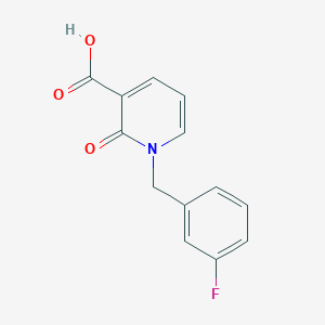molecular formula C13H10FNO3 B2572840 1-(3-Fluorobenzyl)-2-oxo-1,2-dihydropyridine-3-carboxylic acid CAS No. 941869-24-5