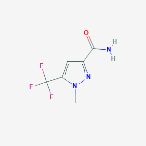 molecular formula C6H6F3N3O B2572845 1-methyl-5-(trifluoromethyl)-1H-pyrazole-3-carboxamide CAS No. 1245772-95-5