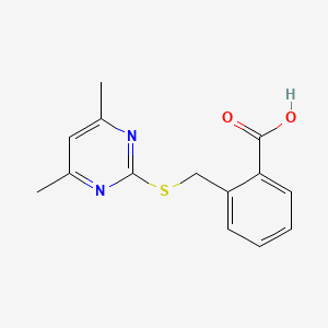 2-{[(4,6-Dimethylpyrimidin-2-yl)sulfanyl]methyl}benzoic acid