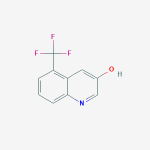 molecular formula C10H6F3NO B2572849 3-Hydroxy-5-(trifluoromethyl)quinoline CAS No. 1261678-80-1