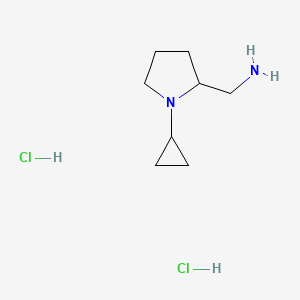 (1-Cyclopropylpyrrolidin-2-yl)methanamine;dihydrochloride