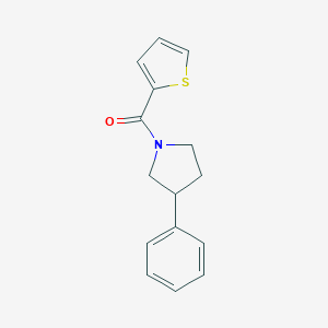 molecular formula C15H15NOS B257286 3-Phenyl-1-(2-thienylcarbonyl)pyrrolidine 