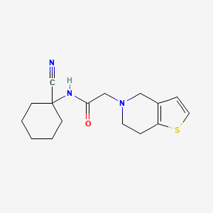 N-(1-cyanocyclohexyl)-2-{4H,5H,6H,7H-thieno[3,2-c]pyridin-5-yl}acetamide