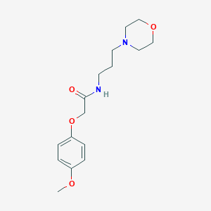molecular formula C16H24N2O4 B257287 2-(4-Methoxy-phenoxy)-N-(3-morpholin-4-yl-propyl)-acetamide 