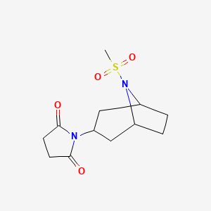 1-((1R,5S)-8-(methylsulfonyl)-8-azabicyclo[3.2.1]octan-3-yl)pyrrolidine-2,5-dione
