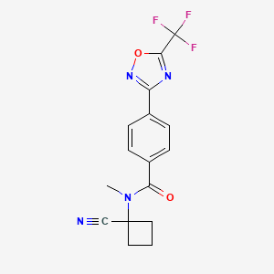 N-(1-cyanocyclobutyl)-N-methyl-4-[5-(trifluoromethyl)-1,2,4-oxadiazol-3-yl]benzamide