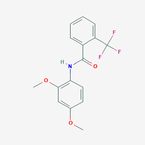 molecular formula C16H14F3NO3 B257290 N-(2,4-dimethoxyphenyl)-2-(trifluoromethyl)benzamide 