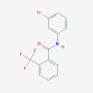 molecular formula C14H9BrF3NO B257291 N-(3-bromophenyl)-2-(trifluoromethyl)benzamide 