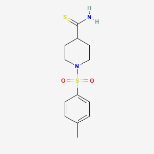 molecular formula C13H18N2O2S2 B2572911 1-Tosylpiperidine-4-carbothioamide CAS No. 931744-71-7