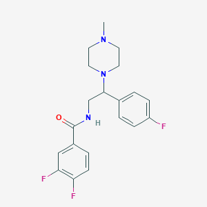 3,4-difluoro-N-(2-(4-fluorophenyl)-2-(4-methylpiperazin-1-yl)ethyl)benzamide