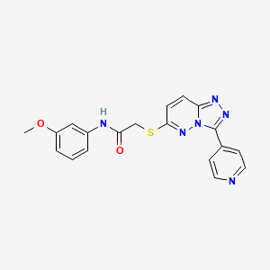 N-(3-methoxyphenyl)-2-[(3-pyridin-4-yl-[1,2,4]triazolo[4,3-b]pyridazin-6-yl)sulfanyl]acetamide