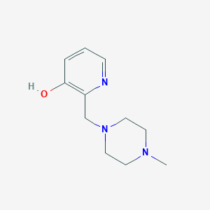 molecular formula C11H17N3O B257296 2-[(4-甲基哌嗪-1-基)甲基]吡啶-3-醇 CAS No. 95380-59-9