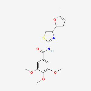 3,4,5-trimethoxy-N-(4-(5-methylfuran-2-yl)thiazol-2-yl)benzamide