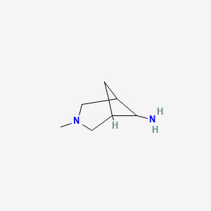 molecular formula C7H14N2 B2572965 3-Methyl-3-azabicyclo[3.1.1]heptan-6-amine CAS No. 1240526-72-0