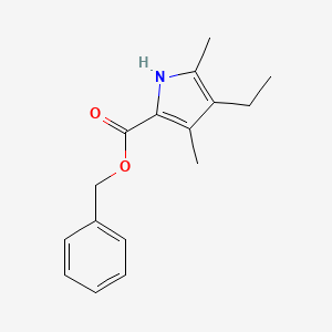 molecular formula C16H19NO2 B2572969 Benzyl 4-ethyl-3,5-dimethyl-1H-pyrrole-2-carboxylate CAS No. 1925-61-7