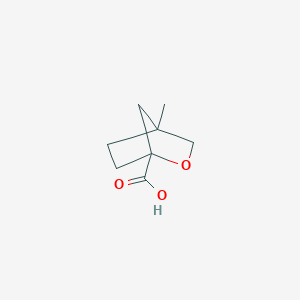 molecular formula C8H12O3 B2572984 4-Methyl-2-oxabicyclo[2.2.1]heptane-1-carboxylic acid CAS No. 2305251-68-5