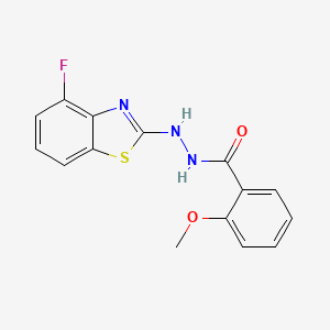 N'-(4-fluoro-1,3-benzothiazol-2-yl)-2-methoxybenzohydrazide