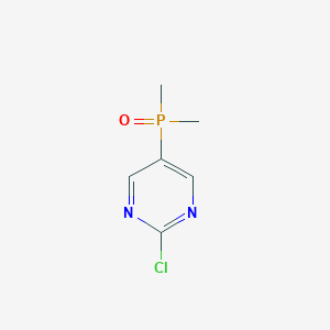 molecular formula C6H8ClN2OP B2572993 2-Chloro-5-dimethylphosphorylpyrimidine CAS No. 2551118-33-1
