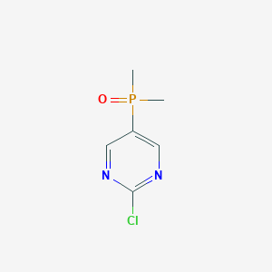 molecular formula C6H8ClN2OP B2572993 2-氯-5-二甲基磷酰嘧啶 CAS No. 2551118-33-1