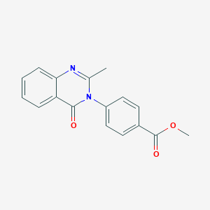 molecular formula C17H14N2O3 B257300 methyl 4-(2-methyl-4-oxoquinazolin-3(4H)-yl)benzoate 