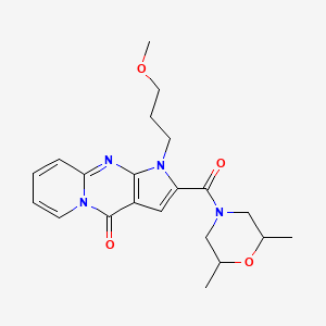 2-(2,6-dimethylmorpholine-4-carbonyl)-1-(3-methoxypropyl)pyrido[1,2-a]pyrrolo[2,3-d]pyrimidin-4(1H)-one