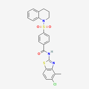 N-(5-chloro-4-methylbenzo[d]thiazol-2-yl)-4-((3,4-dihydroquinolin-1(2H)-yl)sulfonyl)benzamide