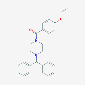 molecular formula C26H28N2O2 B257302 [4-(Diphenylmethyl)piperazin-1-yl](4-ethoxyphenyl)methanone 