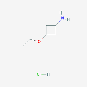 molecular formula C6H14ClNO B2573036 3-乙氧基环丁烷-1-胺盐酸盐 CAS No. 1408074-55-4