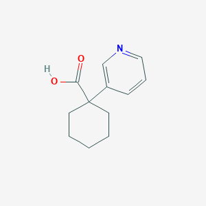 molecular formula C12H15NO2 B2573050 1-(Pyridin-3-yl)cyclohexane-1-carboxylic acid CAS No. 143619-73-2