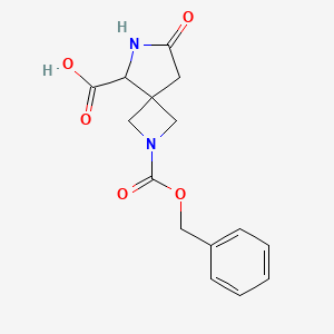 7-Oxo-2-phenylmethoxycarbonyl-2,6-diazaspiro[3.4]octane-5-carboxylic acid