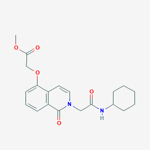 Methyl 2-[2-[2-(cyclohexylamino)-2-oxoethyl]-1-oxoisoquinolin-5-yl]oxyacetate