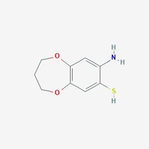 8-Amino-3,4-dihydro-2H-benzo[b][1,4]dioxepine-7-thiol