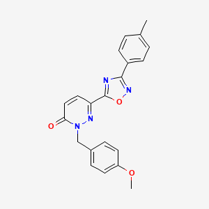 2-(4-methoxybenzyl)-6-(3-(p-tolyl)-1,2,4-oxadiazol-5-yl)pyridazin-3(2H)-one