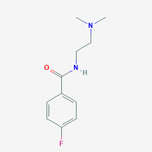 molecular formula C11H15FN2O B257310 N-[2-(dimethylamino)ethyl]-4-fluorobenzamide 