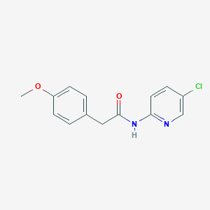 molecular formula C14H13ClN2O2 B257311 N-(5-chloropyridin-2-yl)-2-(4-methoxyphenyl)acetamide 
