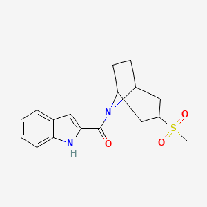 (1H-indol-2-yl)((1R,5S)-3-(methylsulfonyl)-8-azabicyclo[3.2.1]octan-8-yl)methanone