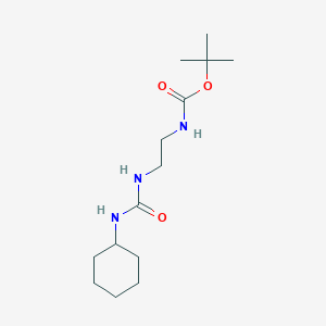 molecular formula C14H27N3O3 B2573138 Tert-butyl {2-[(cyclohexylcarbamoyl)amino]ethyl}carbamate CAS No. 501003-84-5
