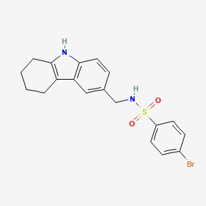 molecular formula C19H19BrN2O2S B2573142 4-bromo-N-((2,3,4,9-tetrahydro-1H-carbazol-6-yl)methyl)benzenesulfonamida CAS No. 852139-34-5