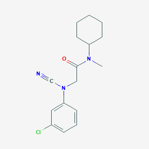 2-(3-Chloro-N-cyanoanilino)-N-cyclohexyl-N-methylacetamide