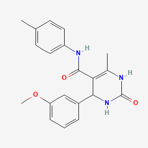 4-(3-methoxyphenyl)-6-methyl-2-oxo-N-(p-tolyl)-1,2,3,4-tetrahydropyrimidine-5-carboxamide