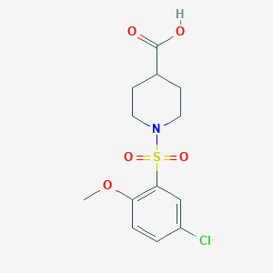 1-[(5-Chloro-2-methoxyphenyl)sulfonyl]piperidine-4-carboxylic acid