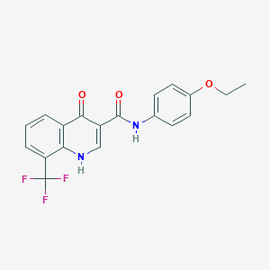 N-(4-ethoxyphenyl)-4-hydroxy-8-(trifluoromethyl)quinoline-3-carboxamide