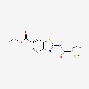 2-[(Thiophene-2-carbonyl)-amino]-benzothiazole-6-carboxylic acid ethyl ester