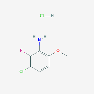3-Chloro-2-fluoro-6-methoxyaniline;hydrochloride