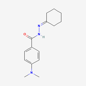 molecular formula C15H21N3O B2573166 N'-cyclohexylidene-4-(dimethylamino)benzohydrazide CAS No. 325777-44-4
