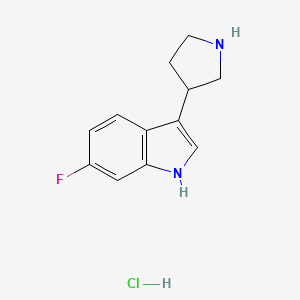 6-Fluoro-3-(pyrrolidin-3-YL)-1H-indole hydrochloride