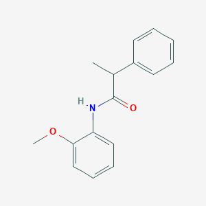molecular formula C16H17NO2 B257318 N-(2-methoxyphenyl)-2-phenylpropanamide 